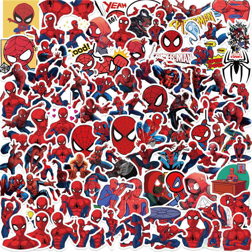 100Pcs/Set ❉ Spider-Man Stickers ❉ Waterproof DIY Fashion Doodle Decals Stickers