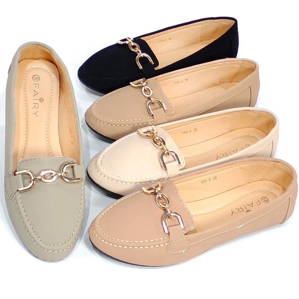 รองเท้าพื้นเรียบ 999-8 รองเท้าส้นแบน  FAIRY