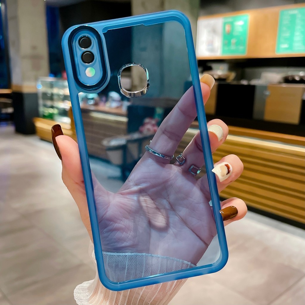 เคส Samsung A10S M10S SM-M107F SM-M107G SM-M107Y SM-M107Mเลนส์กล้องฟิล์มป้องกันElectroplatedโปร่งใสน