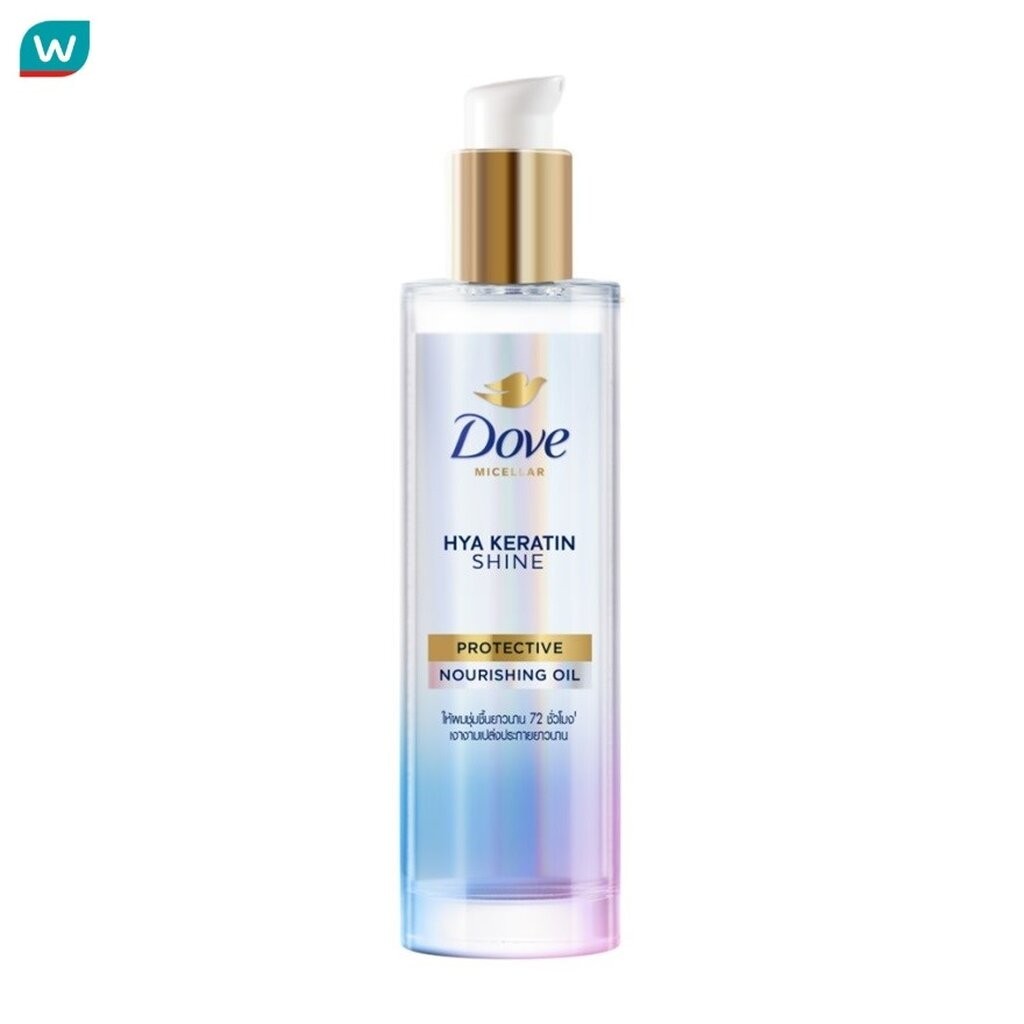 Dove โดฟ ไมเซล่า ออยล์ ไฮยา เคราติน ชายน์ โพรเทคทีฟ นอริชชิ่ง 95 มล.