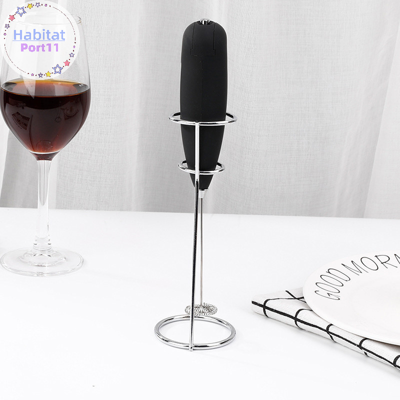 Habitatport เครื่องตีฟองนม Rack อุปกรณ์ครัว Eggbeater สําหรับของขวัญ Home Bakery th