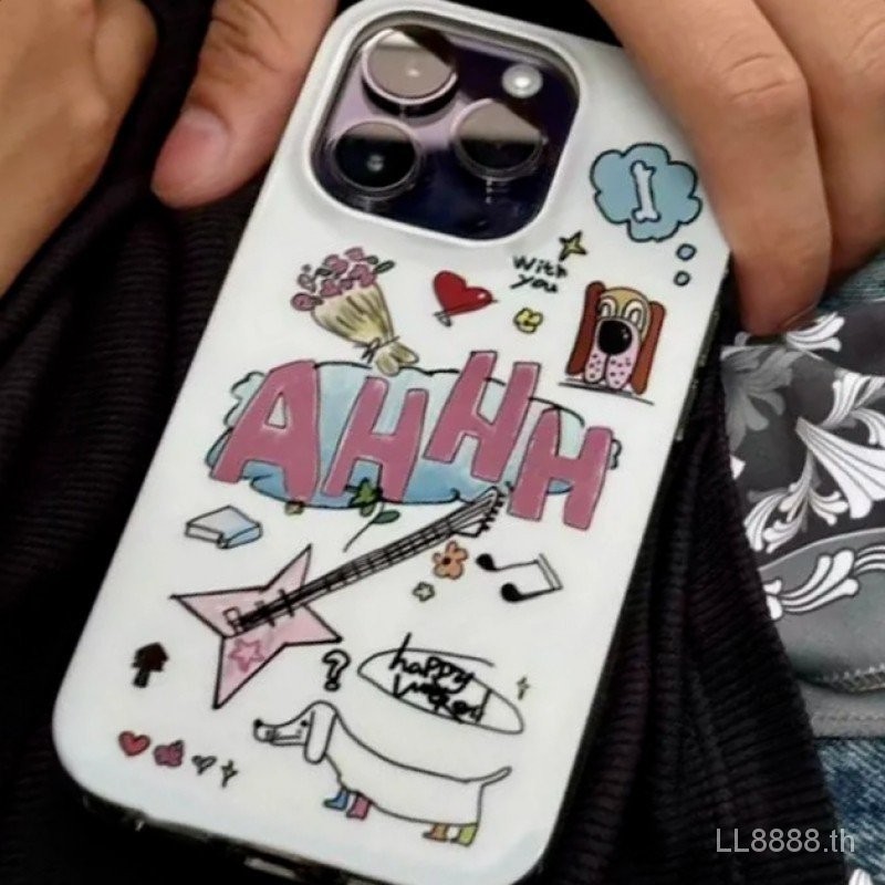 เคสมือถือ แบบนิ่ม ลายกราฟฟิตี้ กันตก สําหรับ iPhone 15 14 Pro Max 13 12 Pro 11 Xs Max xr 7 8 Plus VF