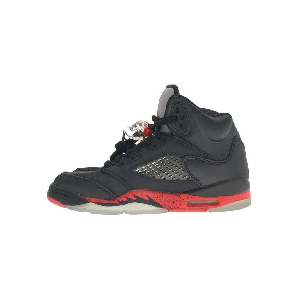 Nike Air Jordan 5 2 3 6 8 4 รองเท้าผ้าใบลําลอง ข้อสูง สีดํา มือสอง
