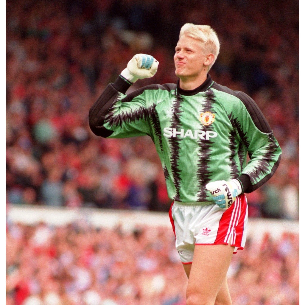 Manchester United 1990 Goalkeeper เสื้อโกลแมนยู Sharp เสื้อโกลแมนยูย้อนยุค