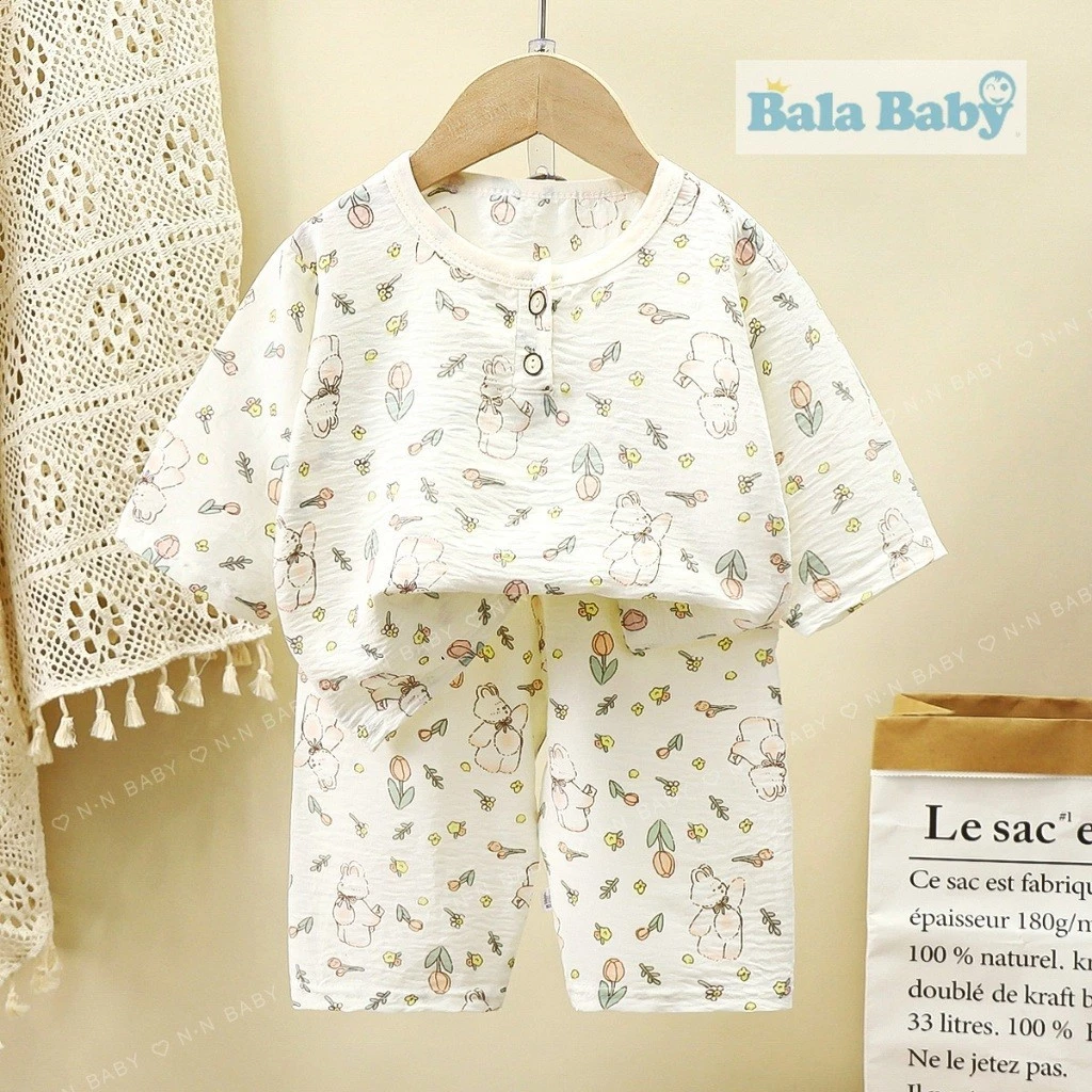 ชุดนอนเด็ก 5 ส่วน เสื้อผ้าเด็ก เสื้อ+กางเกง พิมพ์ลายน่ารักๆ Size80-120 cm  SYC09 thumbnail 7