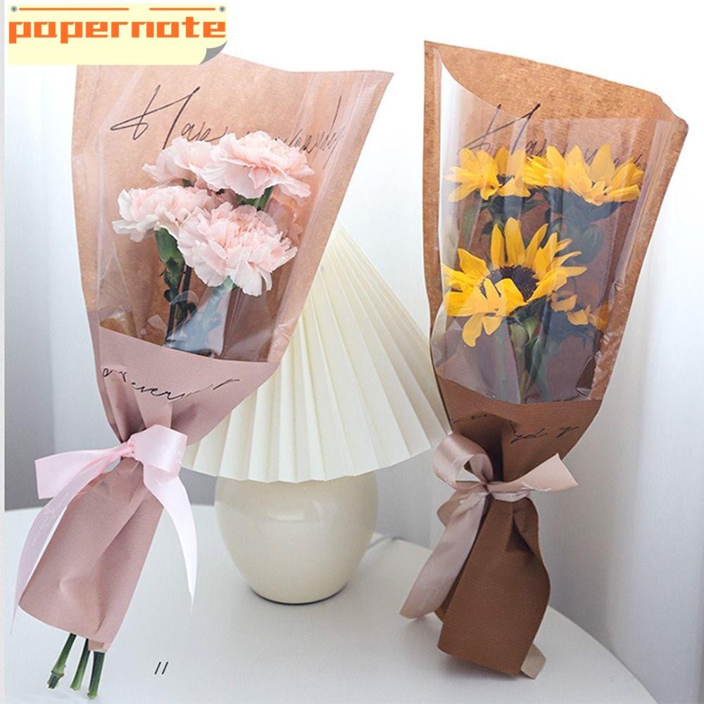 Papernote 20/30PCSถุงบรรจุช่อดอกไม้,ถุงพลาสติกเดี่ยวกุหลาบ,ความจุขนาดใหญ่ห่อแขนถุงบรรจุภัณฑ์ดอกไม้โป
