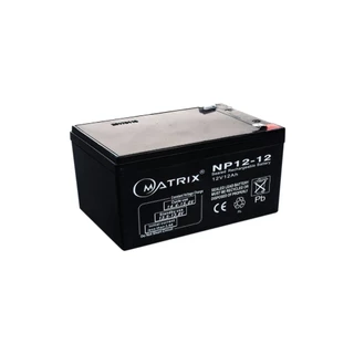 MATRIX แบตเตอรี่แห้ง 12AH/12V UPS แบตสำรอง แบตยูพีเอส แบตเตอรี่ 12V UPS