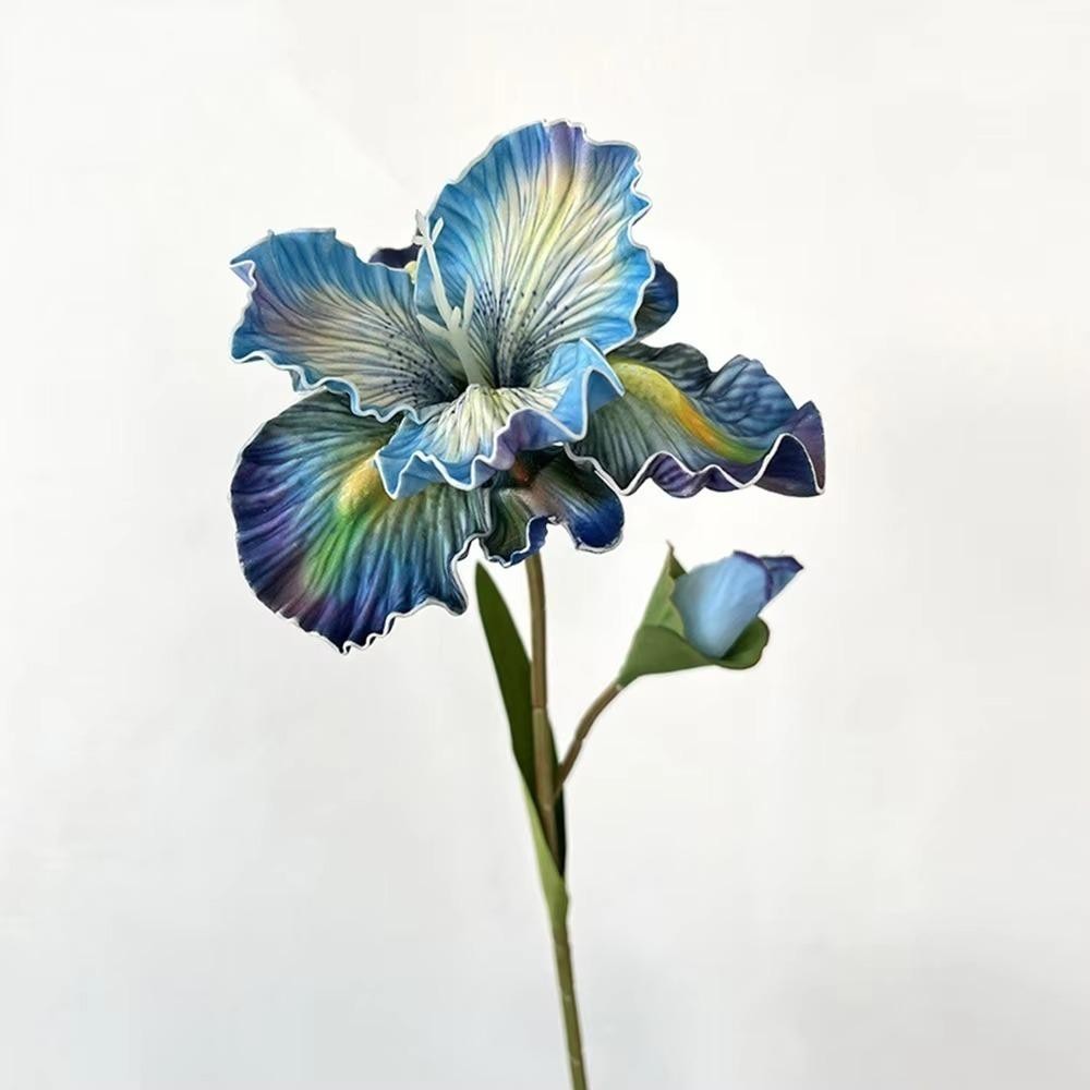 ปัญญา ดอกไม้ปลอม, กล้วยไม้ไอริส ดอกไม้ผ้าไหมเทียม, สัมผัสจริง 88 ซม. ดอกไม้สาขาตกแต่งโต๊ะ - รูปที่ 3