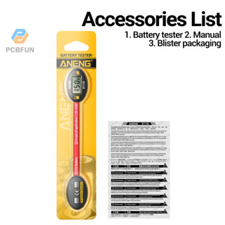 Pcbfun ANENG BT138 เครื่องทดสอบแบตเตอรี่ดิจิตอลแบตเตอรี่ลิเธ…