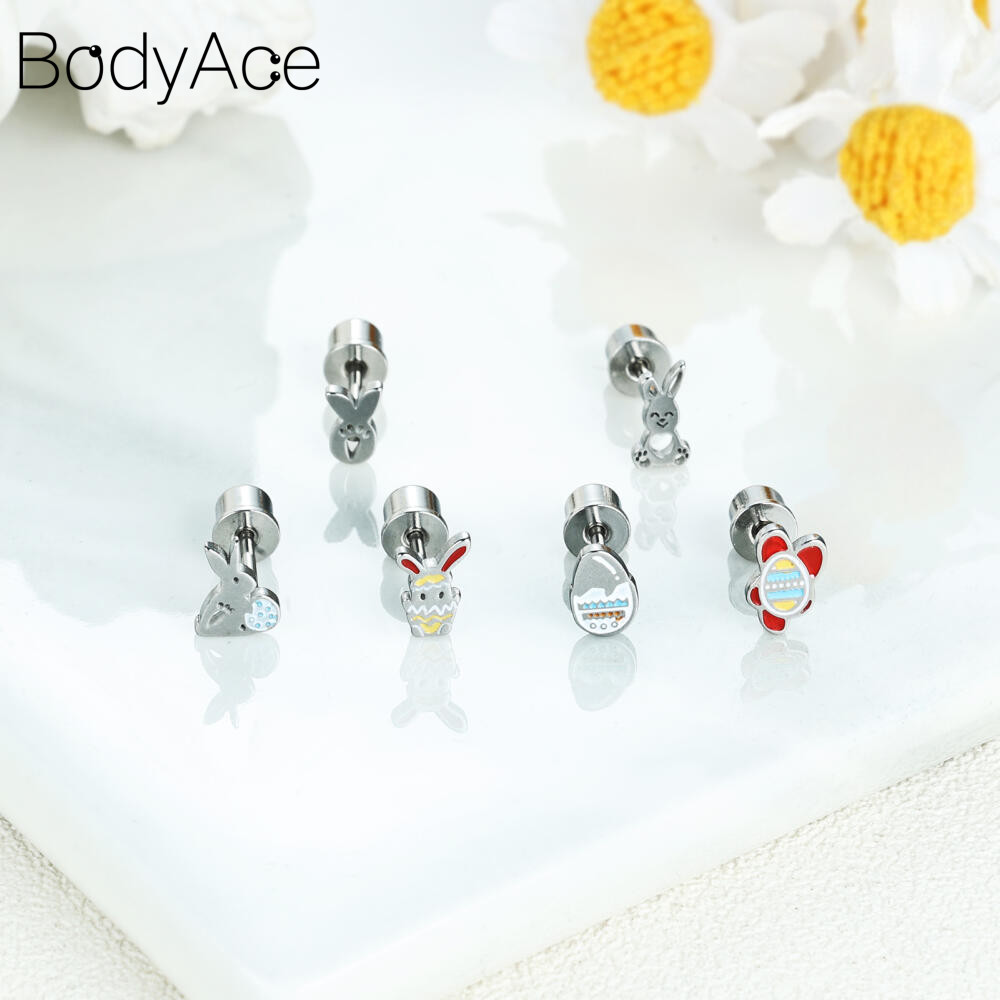 Bodyace Helix ต่างหู 1 Pc 20G เจาะหูกระดูกอ่อนสตั๊ดต่างหูด้ายภายในต่างหู Stianless Steel Ear Stud ราคา ถูกที่สุด ดีลบีเคเค แกลเลอรีภาพที่ 5
