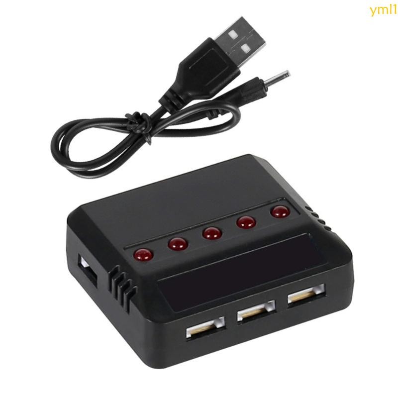 Yml1 3 7V Lipo 5 in 1 Charger USB สําหรับ E010 H31 Hubsan X4 Syma X5SW X5C X5HW X5UW UDI RC Quadcopt