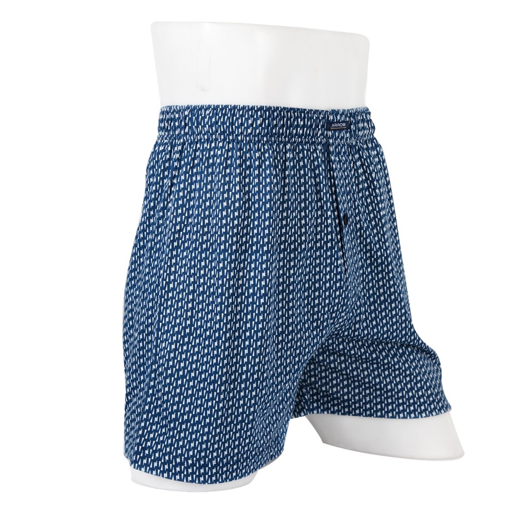ARROW BOXER SHORTS กางเกงบ๊อกเซอร์ชาย พิมพ์ลาย สีกรม MXWX118