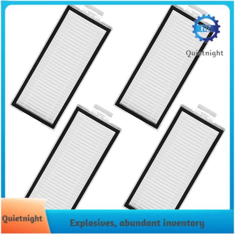 [quietnight.ph] 4 Pack Washable Filter สําหรับ Roborock Q7, Q7+, Q7 Max, Q7 Max+, Q5 Pro, Q5 Pro+, Q
