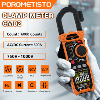 POROMETISTO 1000a Dual Impedance True RMS Digital Clamp Mete…
