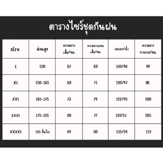 เสื้อกันฝนสำหรับผู้ใหญ่ ชุดกันฝนแบบหนา ชุดกันฝน มีแถบสะท้อนแสง มีแถบสะท้อนแสง แยกเสื้อและกางเกง