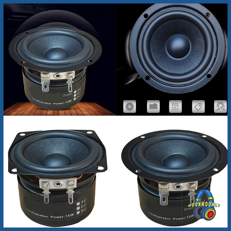 Moon 2 5 นิ้ว 15W 4Ohm Full ความถี่ซับวูฟเฟอร์ Hifi ลําโพงสําหรับระบบดนตรีในบ้าน