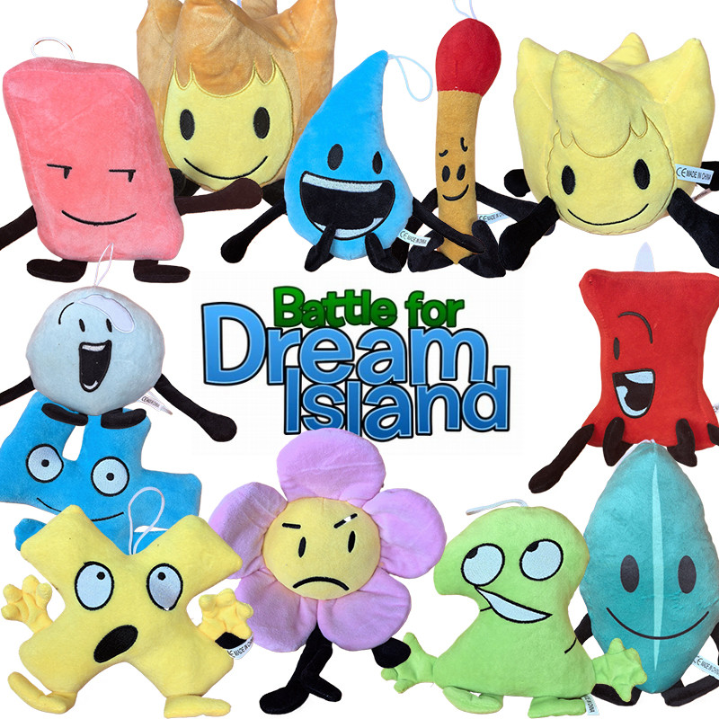 Bfdi Dream Island Plushine Battle สําหรับ Dream Island ของเล่นตุ๊กตา BFDI ครบรอบ 15 ปีตุ๊กตาของเล่นเ