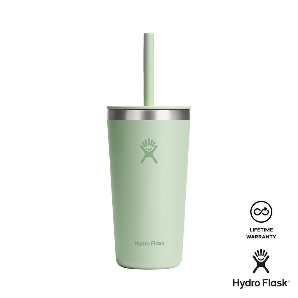 Hydro Flask 20 Oz All Around Tumbler พร้อมฝาปิดฟาง - ว่านหางจระเข้
