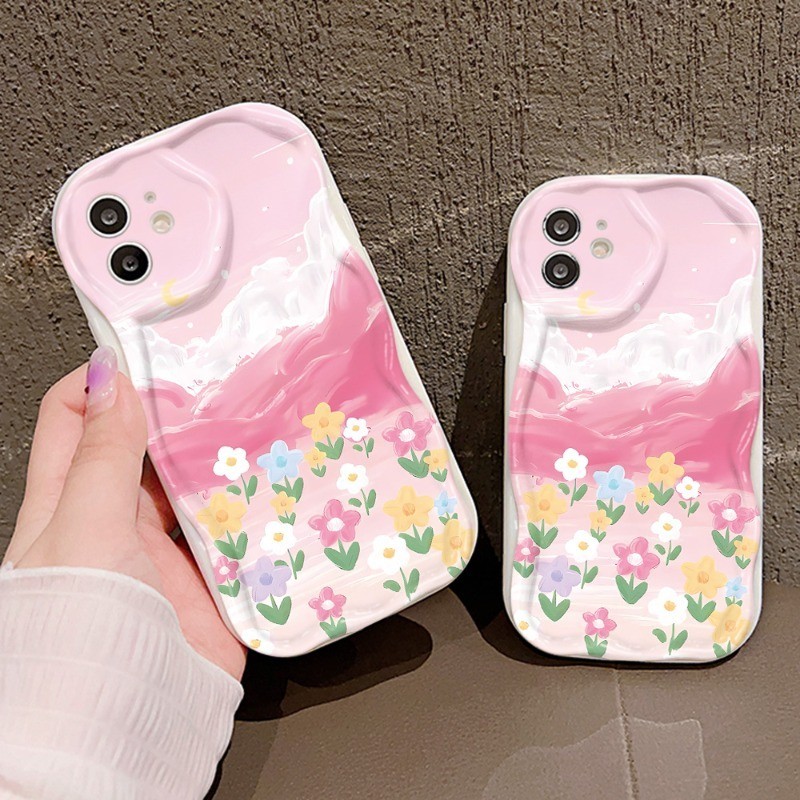 เคส For เคสไอโฟน15 For iPhone 11 15 Pro Max 14 12 13 Pro Max 6 7 8 Plus XS Max XR เคสโทรศัพท์มือถือกันน้ำ Wave Edge