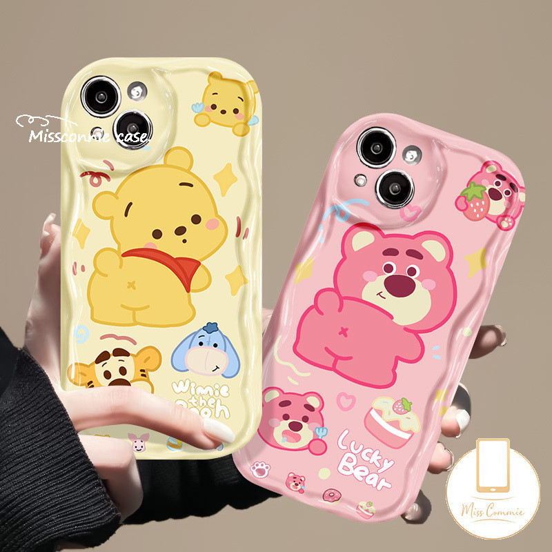 เคสโทรศัพท์มือถือ ลายการ์ตูนหมีพูห์ ทิกเกอร์ สตรอเบอร์รี่น่ารัก สําหรับ Oppo A57 A38 A18 A16s A17K A95 A58 A77 A54 A17 A92 A7 A78 A9 A12 A5s A16 A15 A16K A33 A5 A76 A74 A3s A31 A53 A96 Reno 4F 10 5 เคส