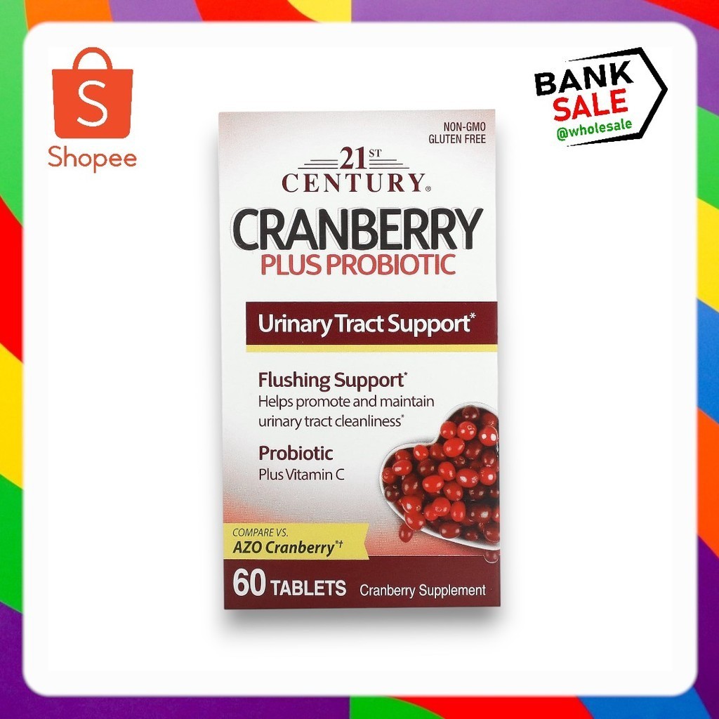 21st Century, Cranberry Plus Probiotic, 60 Tablets