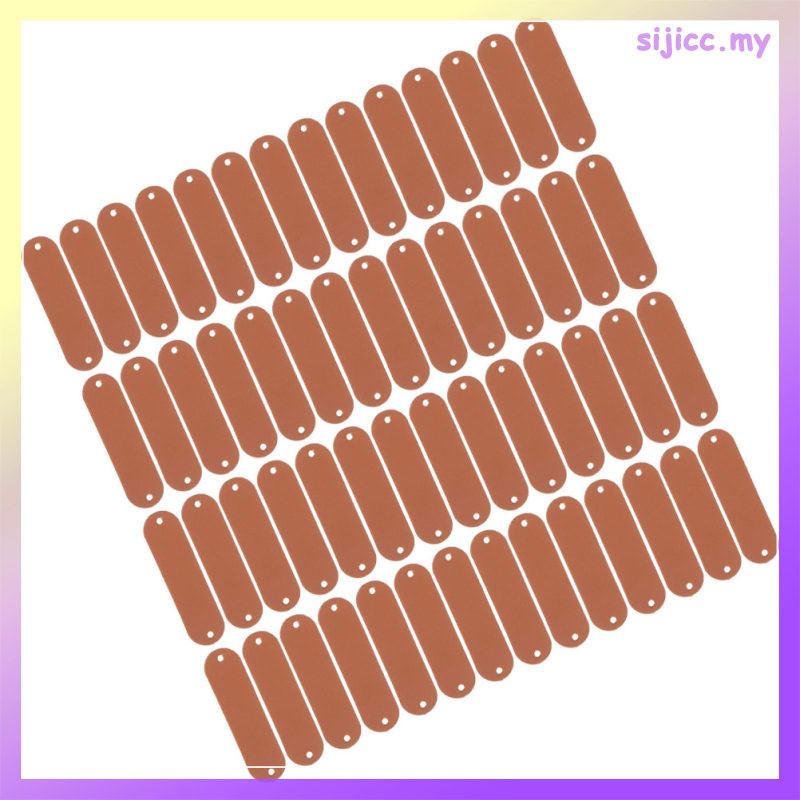 100 ชิ้นป้ายนูนเสื้อผ้าหนังเปล่ากางเกงยีนส์หมวกกระเป๋าทําด้วยมือเสื้อผ้าเด็กตกแต่งช็อคโกแลตสี100ชิ้นเย็บผ้าโครเชต์สังเคราะห์ - รูปที่ 7