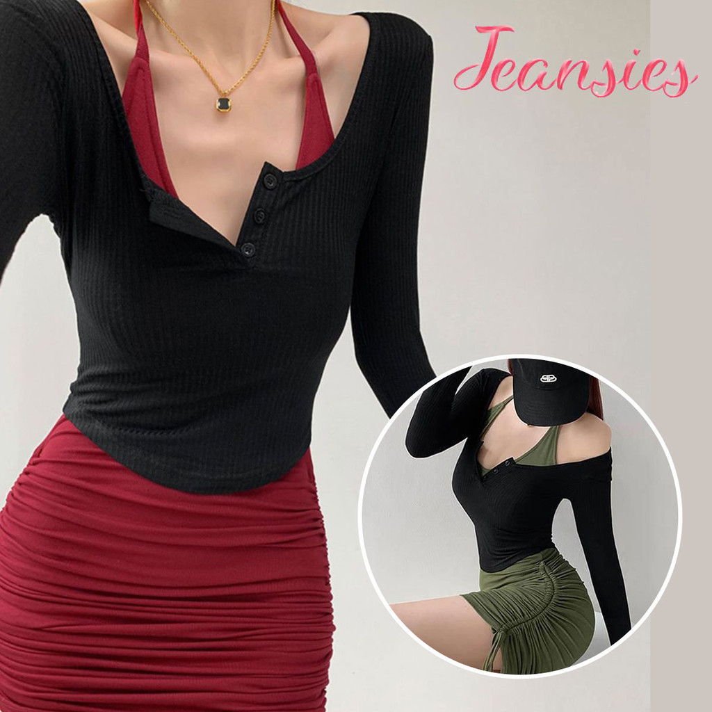 เดรสสั้นรัดรูปสีพื้นแต่งรูดข้าง เเต่งผูกคอเปิดไหล่ สไตล์เกาหลี