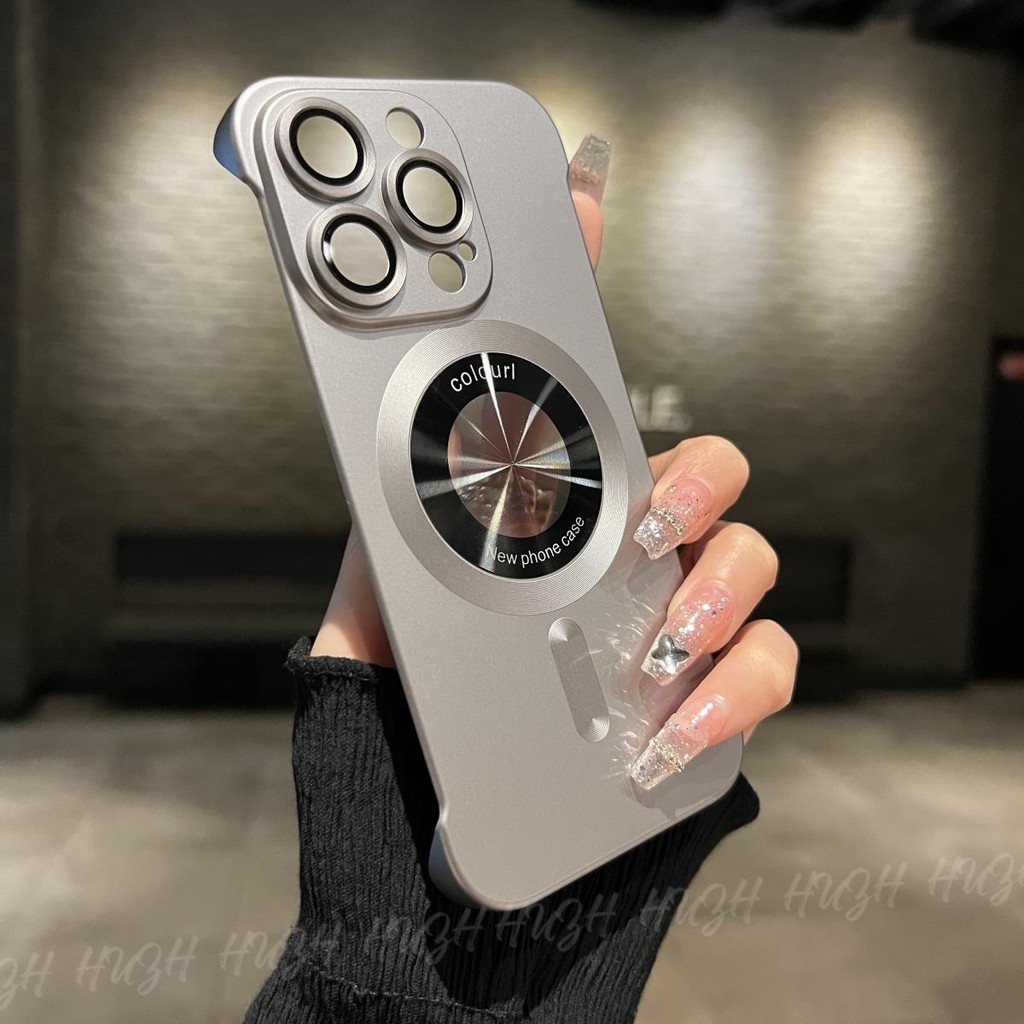 เคสโทรศัพท์มือถือ ไทเทเนียม ผิวด้าน แบบบางพิเศษ ป้องกันกล้อง หรูหรา สําหรับ iPhone 15 14 13 12 Pro Max