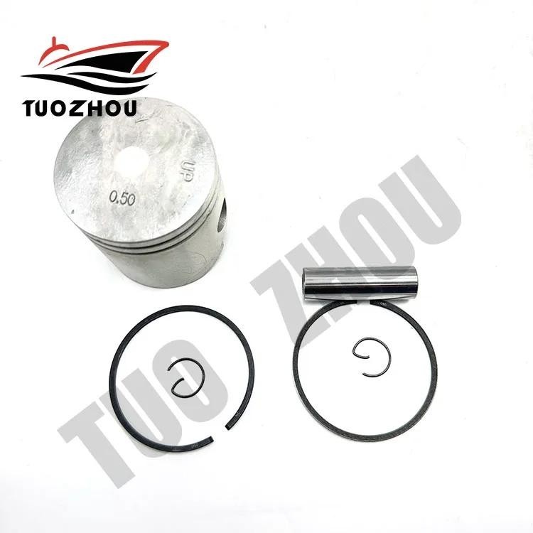 6E7-11636 ชุดลูกสูบ + 0.5 มม.สําหรับ Yamaha Outboard มอเตอร์ 2T 682 63V 63W 6864 Series 9.9HP 15HP P