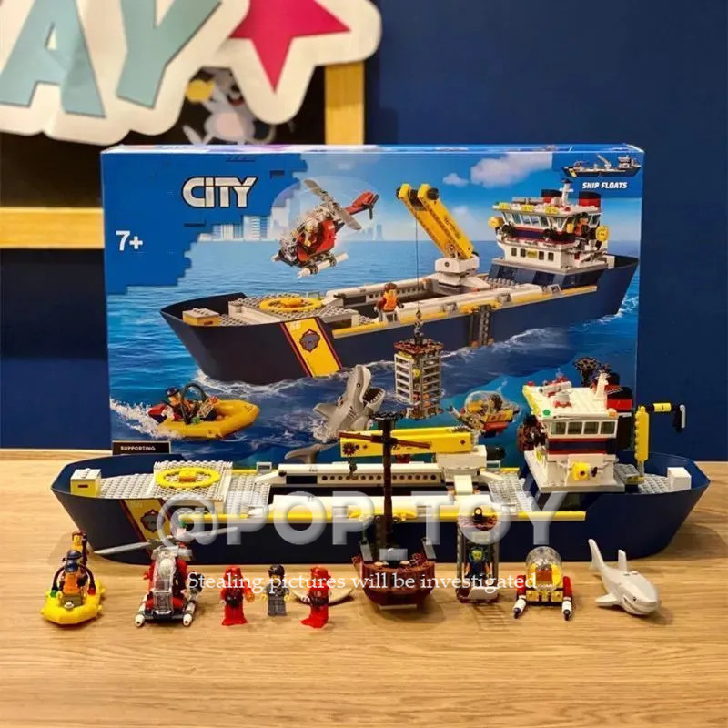 เมืองจําลองเลโก้ 【City Series】บล็อคตัวต่อเรือ MOC DIY ของเล่นเสริมการเรียนรู้เด็ก - รูปที่ 6