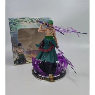 ฟิกเกอร์โมเดล อนิเมะ One Piece Roronoa Zoro ขนาดใหญ่ 20 ซม. ของเล่นสําหรับเด็ก เก็บสะสม ตกแต่งรถยนต์