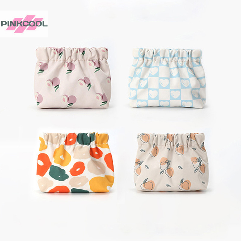Pinkcool Ins กระเป๋าใส่เหรียญ กระเป๋าใส่หูฟัง แบบพกพา ขายดี