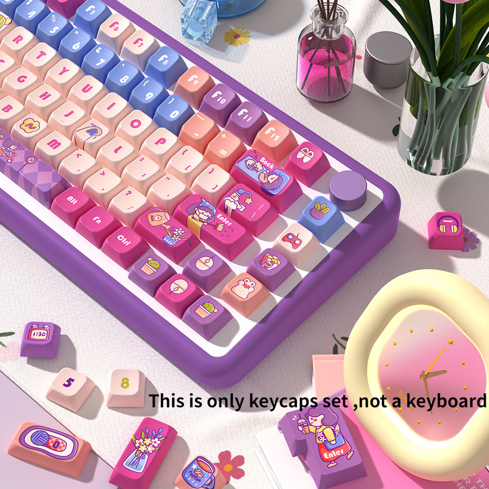 Pbt ปุ่มกดคีย์บอร์ด ธีมกราฟฟิตี้ MDA 5 ด้าน หลากสีสัน 61 63 64 67 68 71 75 78 82 84 87