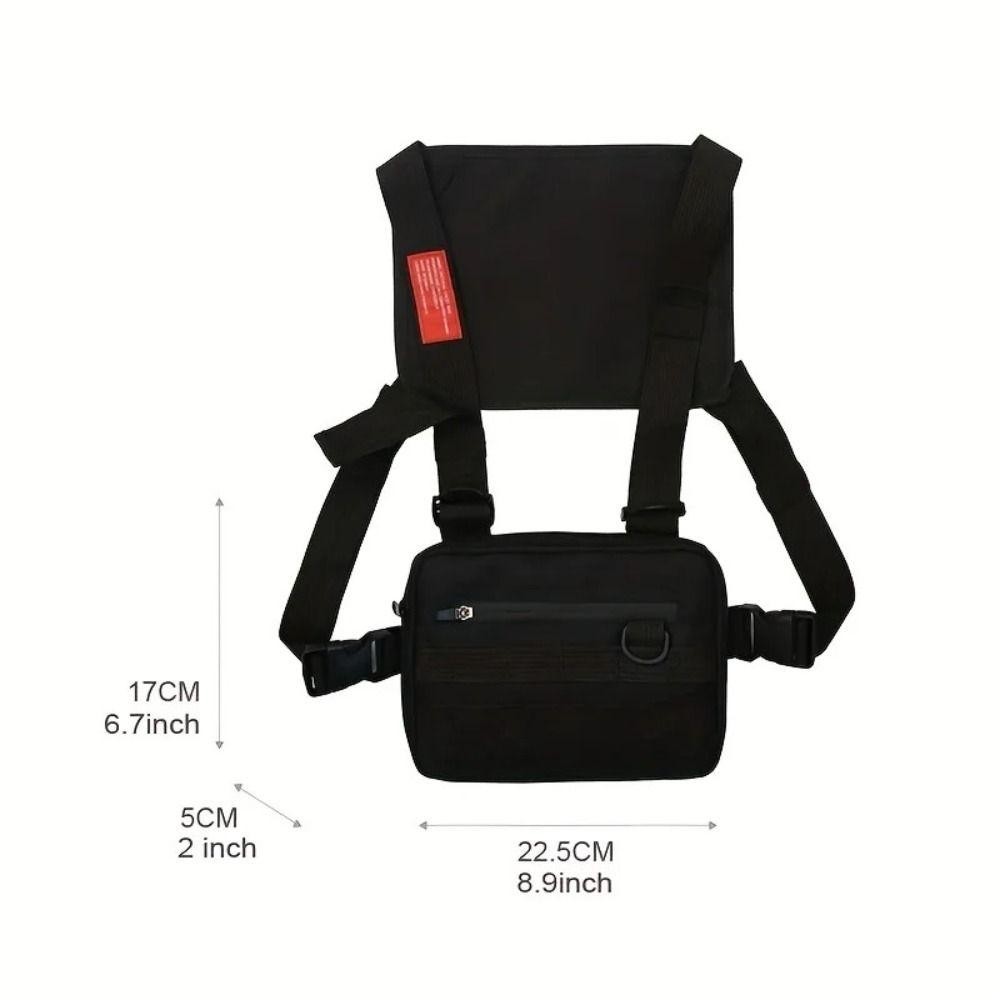Rose Men 's Chest Rig Bag, Wear resistant Vest Bag, กันน ้ ําความจุขนาดใหญ ่ ชาย Fanny Pack