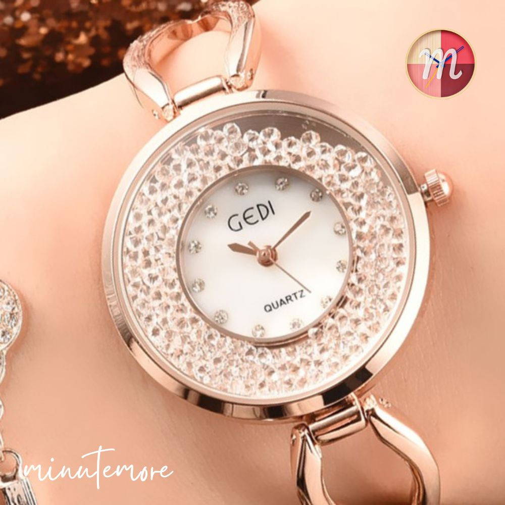 นาฬิกาข้อมือ GEDI 1945 คริสตัลเลิฟเวอร์! ฮิตที่สุด! ของแท้ 100% นาฬิกาแฟชั่น นาฬิกาข้อมือผู้หญิง