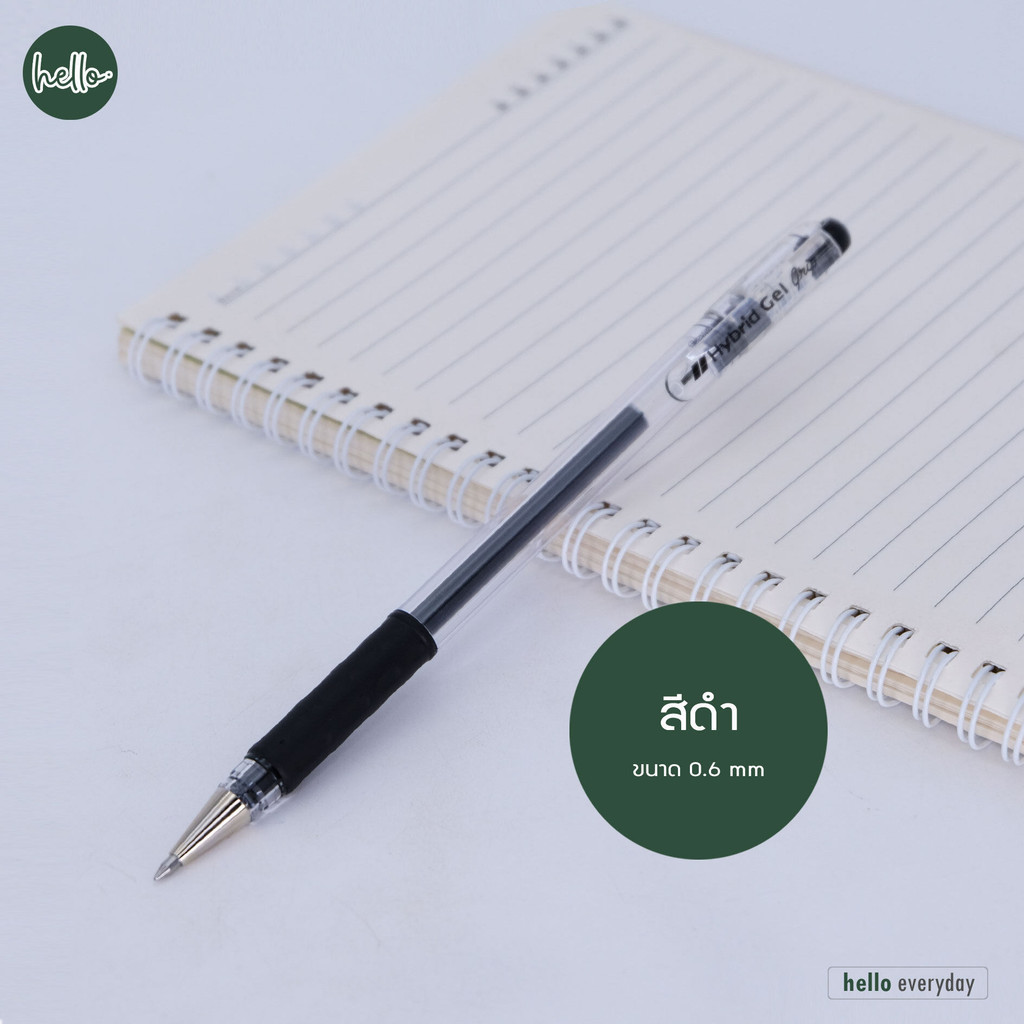 Pentel เพนเทล - ปากกา ไฮคริดเจลคลิป DX ขนาด 0.6มม. สีหมึกน้ำเงิน ดำ แดง รุ่นK116 - รูปที่ 6