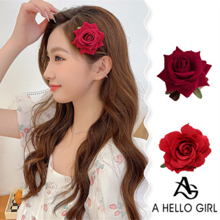 กิ๊บติดผม รูปดอกกุหลาบจําลอง สไตล์ฝรั่งเศส เรโทร สําหรับผู้ห…