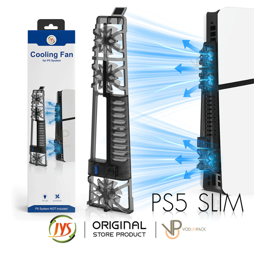 [JYS] พัดลมหลังเครื่อง PS5 playstation 5 Slim รุ่น Disc / รุ่น Digital พัดลม RGB