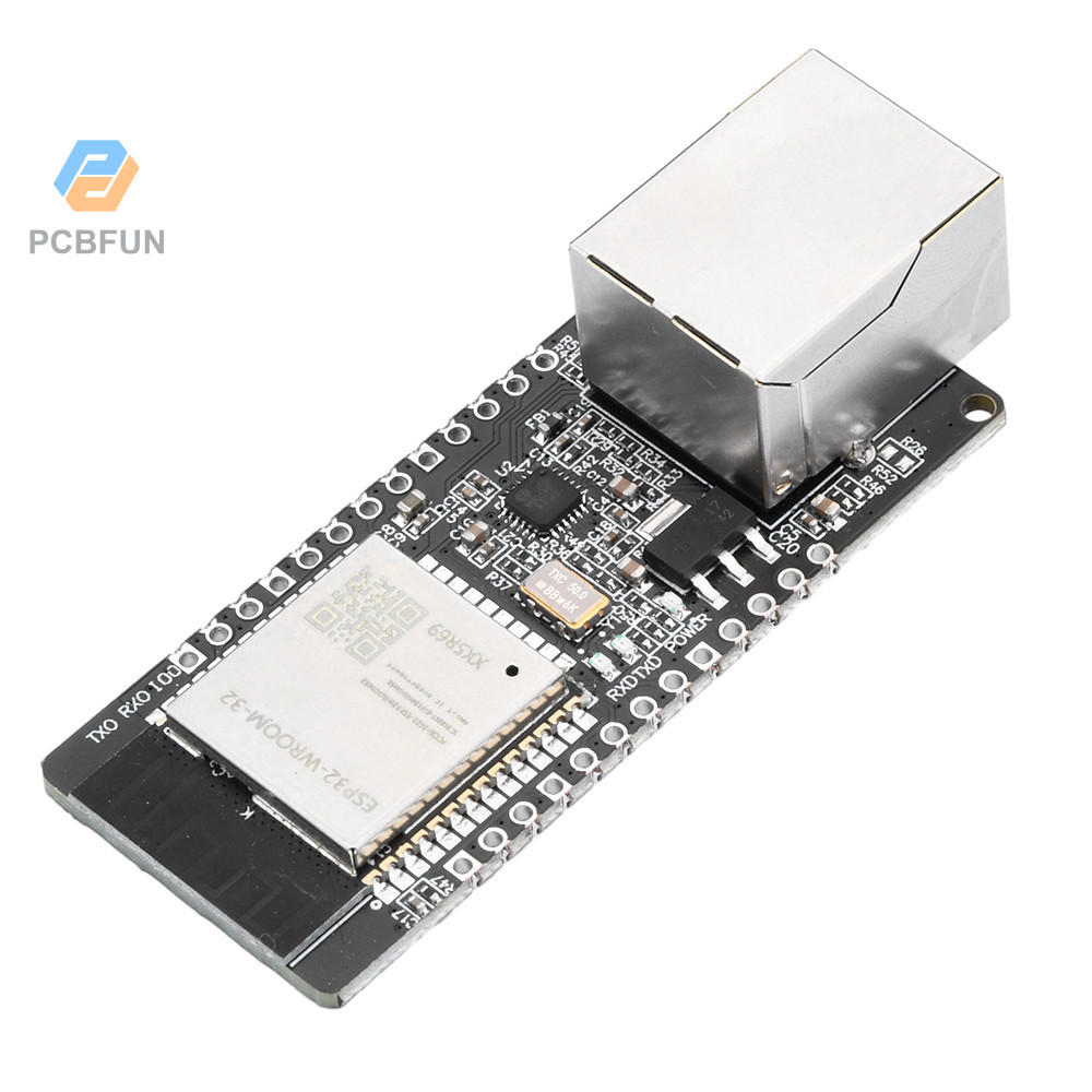 Pcbfun ESP32-WROOM-32 WT32-ETH01 โมดูลบอร์ดทดลองไร้สาย WiFi BT