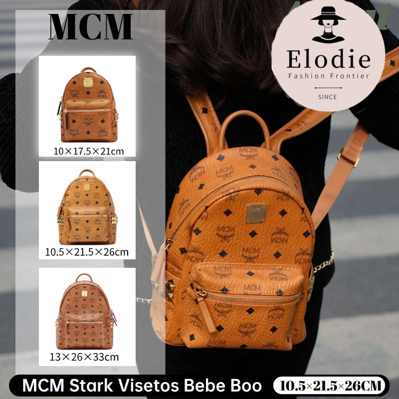 MCM Stark Visetos Bebe Boo Backpack /Mini /Small /Medium กระเป๋าเป้ Visetos Canvas