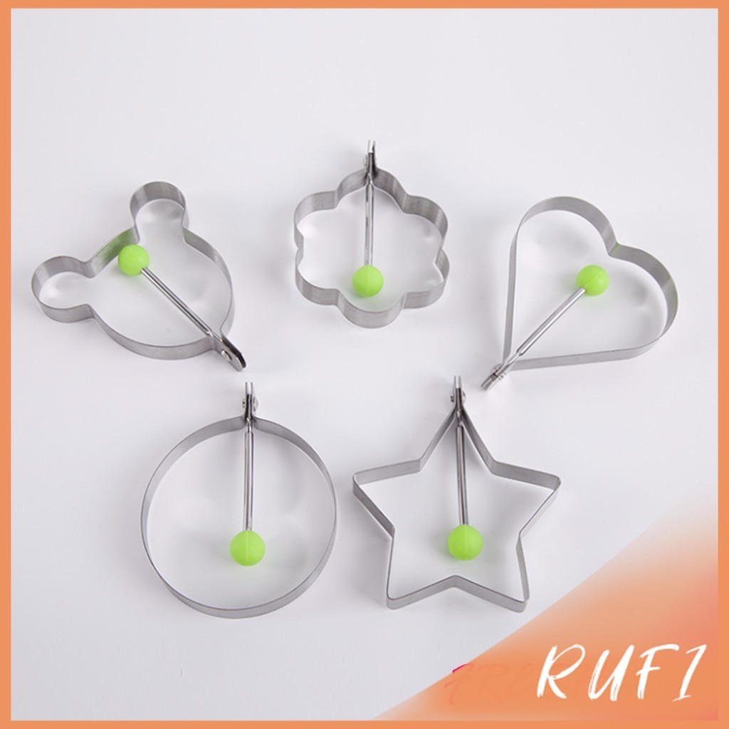 RUFI พิมพ์ทอดไข่ พิมพ์ทอดไข่ดาว ครัวอ าหรเช้าเ ครื่องทำ ไข่เจียว สแตนเลสหนา ไม่ติดแม่พิมพ์ไข่เจี ยวครัวทำ Fry Egg mold ราคา ถูกที่สุด ดีลบีเคเค แกลเลอรีภาพที่ 6