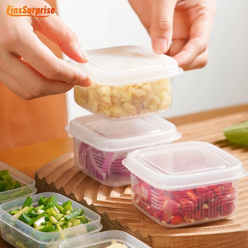 [เซอร์ไพรส์] กล่องเก็บของ แบบใส รักษาความสดใหม่ / ภาชนะสี่เหลี่ยมในครัวเรือน เครื่องมือครัว / ตู้เย็น ผัก ผลไม้ เก็บรักษา อุปกรณ์ปิดผนึก