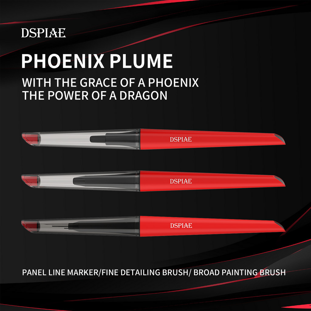 Dspiae PT-PL&TB&FB แปรงวาดภาพระบายสี สําหรับทําโมเดลกันดั้ม DIY