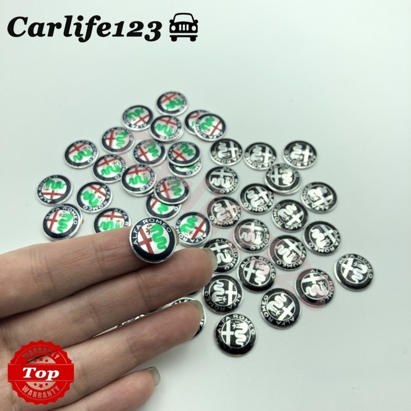 สติกเกอร์ตราสัญลักษณ์ Alfa Romeo Giulia Stelvio สําหรับตกแต่งกุญแจรถยนต์