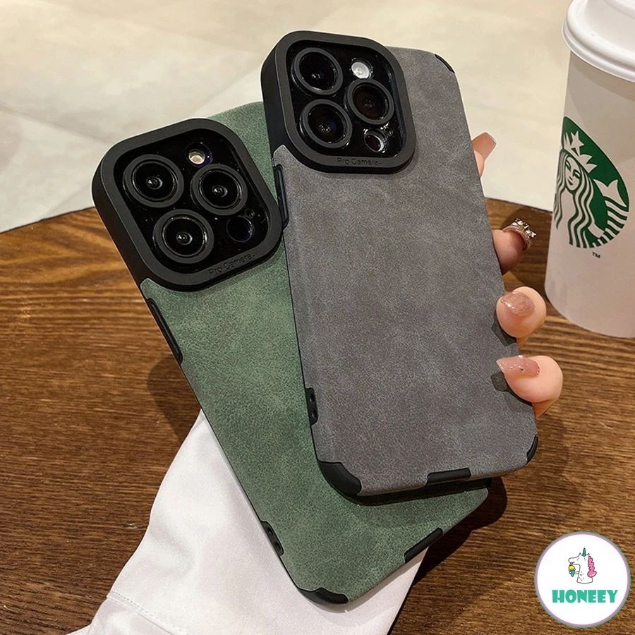 ป้องกันกล้องกันกระแทกBumberเคสโทรศัพท์สําหรับiPhone 17 Pro Max 16 15 13 14 12 11 Pro Max X XR XS 7 8 Plus Matteหนังนุ่ม