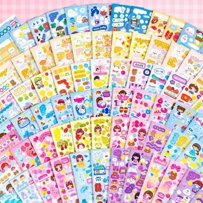 10 ชิ้น สติกเกอร์การ์ตูนน่ารัก นักเรียน สร้างสรรค์ การ์ตูน บัญชีมือ วัสดุ สติกเกอร์ DIY ตกแต่ง ไดคัท สติกเกอร์ขนาดเล็ก