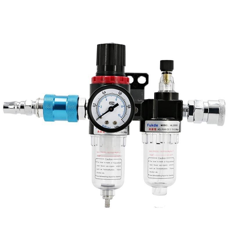 ตัวประมวลผลแหล่งอากาศ afc2000ตัวกรองสองชิ้นวาล์วลดแรงดัน afr2000 al2000