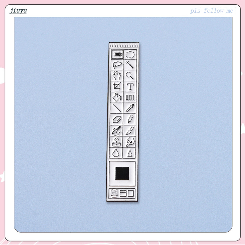 เข็มกลัดเคลือบ ลายศิลปะ IRL Manifestation of The Trusty Photoshop สไตล์คลาสสิก