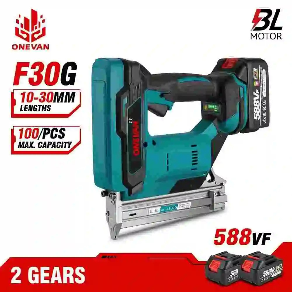 [จัดส่งภายในประเทศ]Onevan F30G เครื่องเย็บกระดาษไฟฟ้าไร้สาย 2 เกียร์ สําหรับ Makita 18v