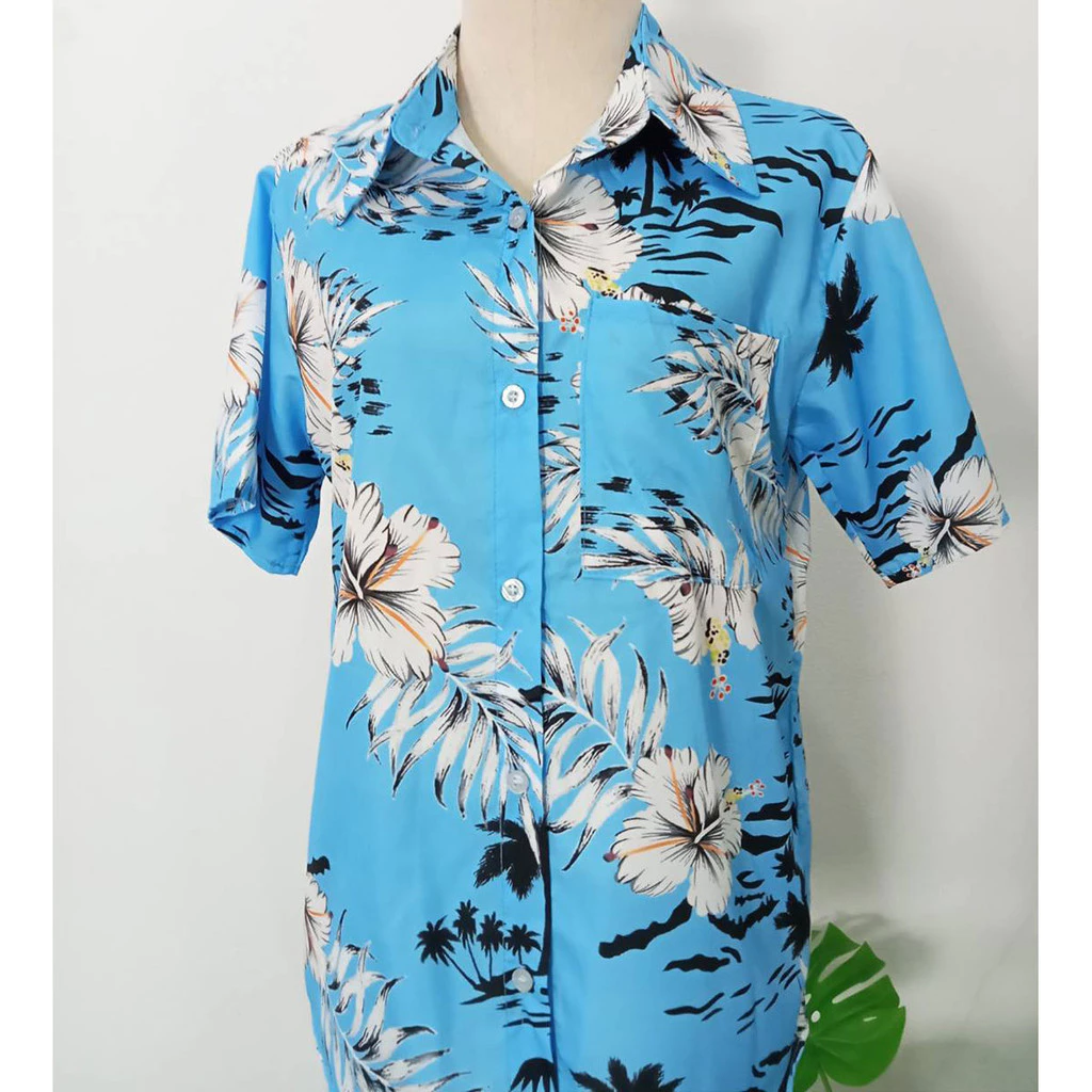 เสื้อเชิ้ตแขนสั้นลายดอกไม้ ผู้หญิง thumbnail 8